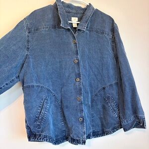 J. Jill Indigo Denim Jacket